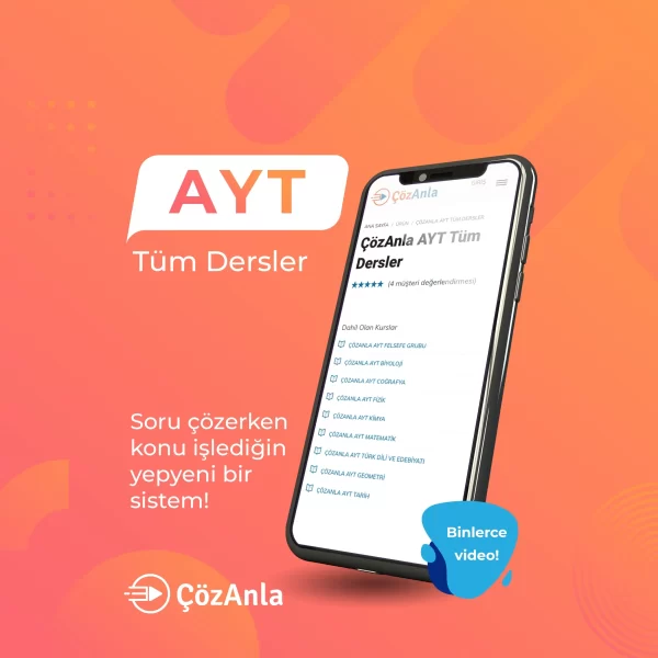 ÇözAnla AYT Tüm Dersler