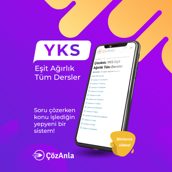 ÇözAnla YKS Eşit Ağırlık Tüm Dersler
