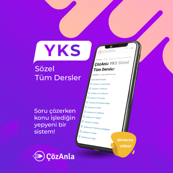 ÇözAnla YKS Sözel Tüm Dersler