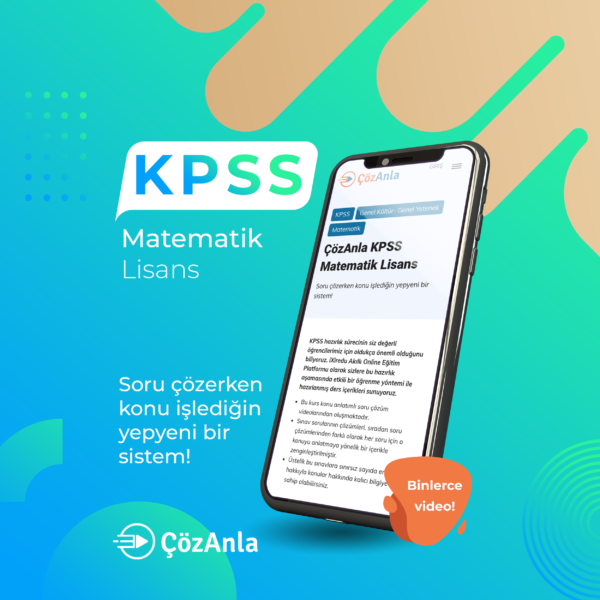 ÇözAnla KPSS Matematik Lisans