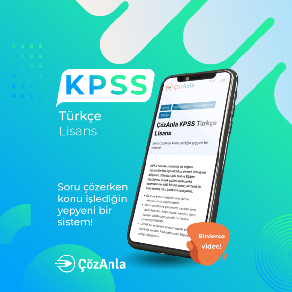 ÇözAnla KPSS Türkçe Lisans