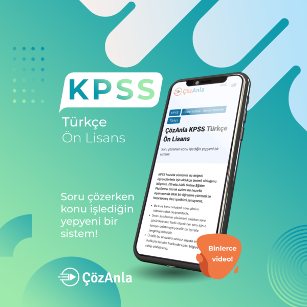 ÇözAnla KPSS Türkçe Ön Lisans