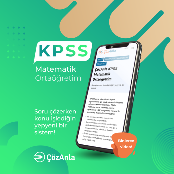 ÇözAnla KPSS Matematik Ortaöğretim
